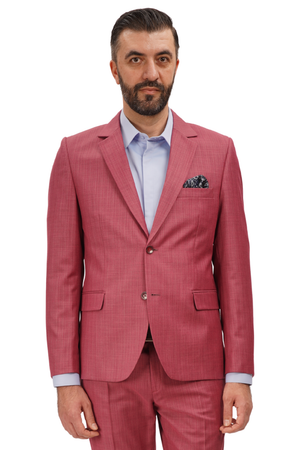 Costum Bărbați Roz din Lână