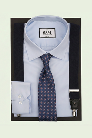 Cutie Cadou Bărbați Cămașă, Cravată și Bretele 6AM5002