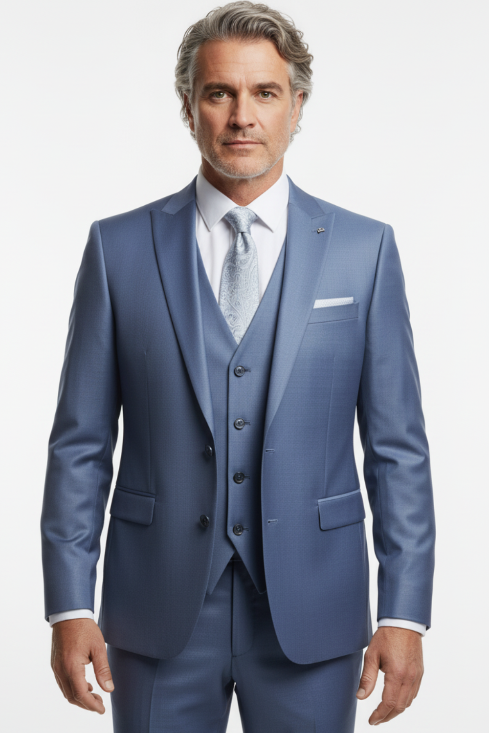 Costum Premium Digel în Trei Piese 6AM1009342