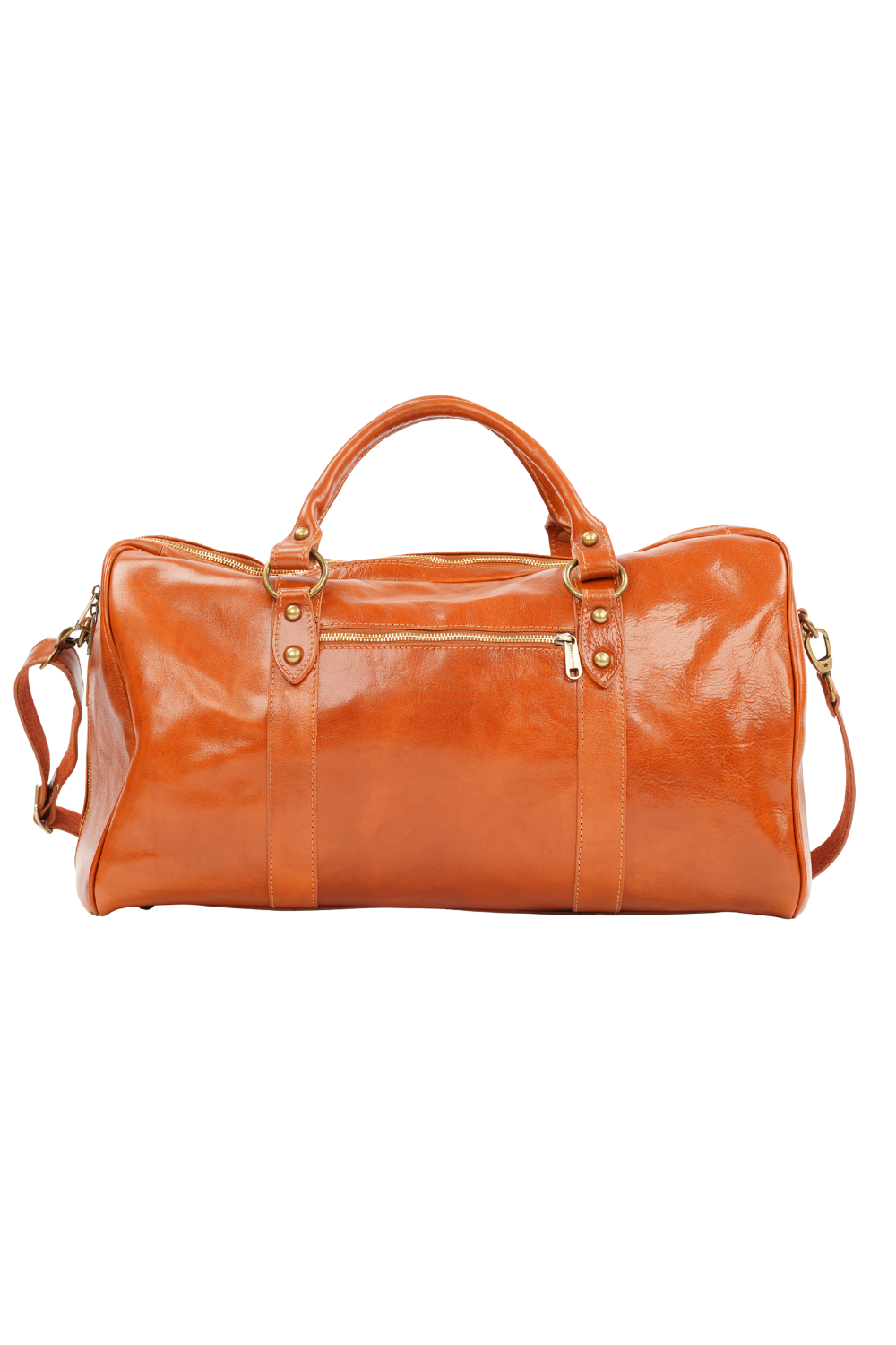 Geantă de Voiaj din Piele Naturală Maro – Made in Italy