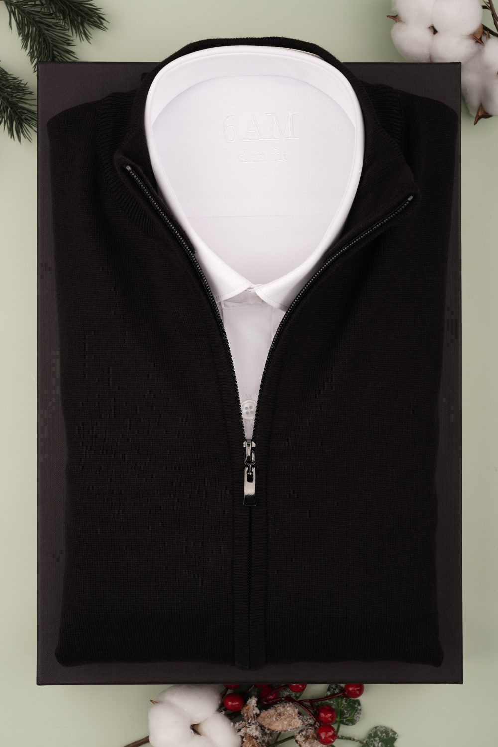 Cutie Cadou Bărbați Pulover cu Cămașă 6AM5001