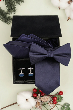 Cutie Cadou Bărbați Butoni, Cravată, Papion, Batistă 6AM5022