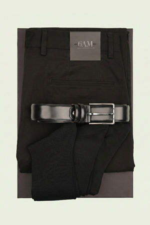 Cutie Cadou Bărbați Pantaloni Chinos, Curea și Șosete 6AM5018