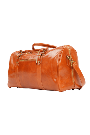 Geantă de Voiaj din Piele Naturală Maro – Made in Italy