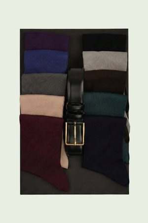 Cutie Cadou Bărbați Șosete și Curea 6AM5007