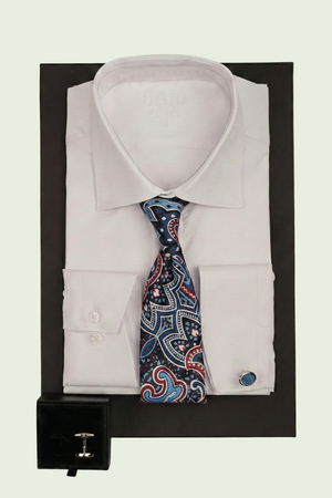 Cutie Cadou Bărbați Cămașă, Cravată și Butoni 6AM5004