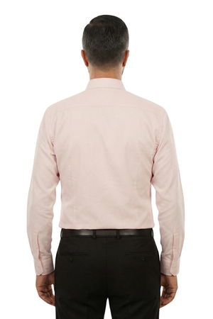 Cămașă Bărbați Roz din Bumbac cu Nasturi Acoperiți 6AMCA00002