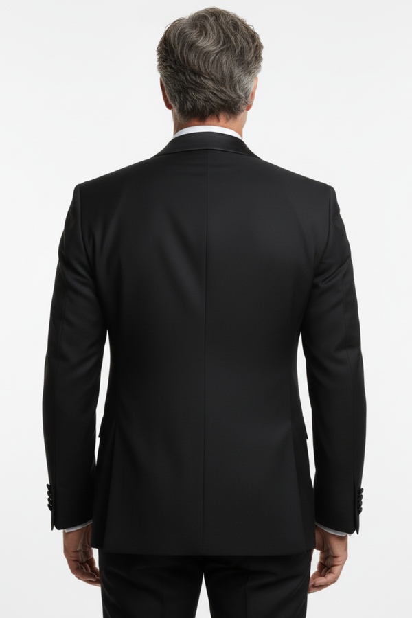 Costum de Ceremonie cu Rever Șal - 6AM310