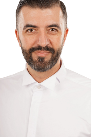 Cămașă Bărbați White Tie cu Guler Rândunică și Mansete pentru Butoni