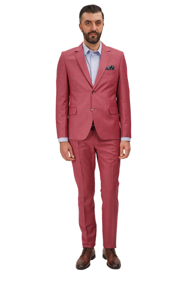 Costum Bărbați Roz din Lână