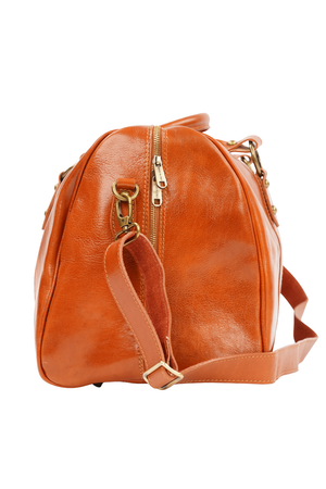 Geantă de Voiaj din Piele Naturală Maro – Made in Italy