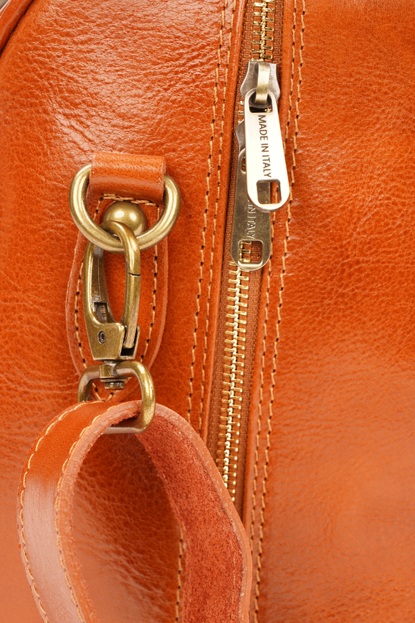 Geantă de Voiaj din Piele Naturală Maro – Made in Italy