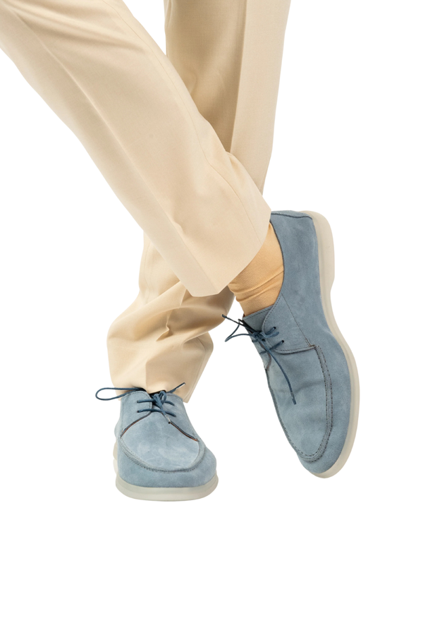 Costum Bărbați Crem Sport la Două Rânduri de Nasturi