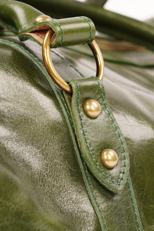 Geantă de Voiaj din Piele Naturală Verde – Made in Italy