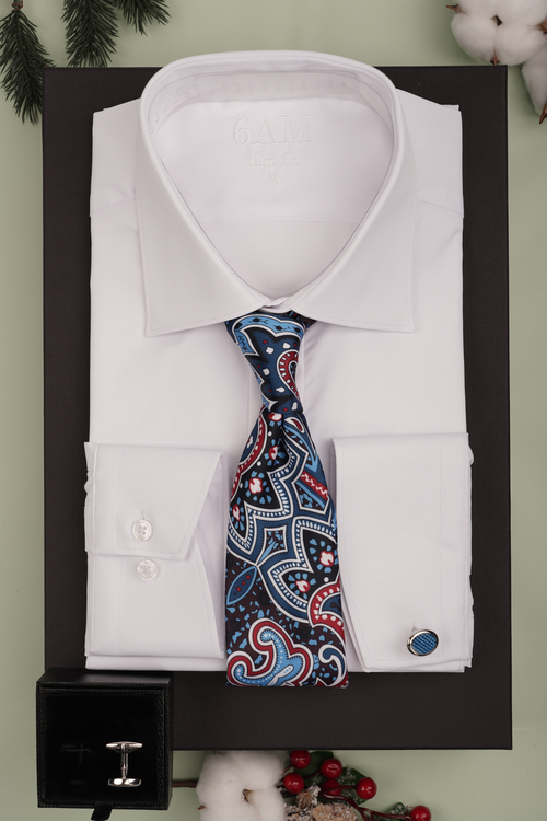 Cutie Cadou Bărbați Cămașă, Cravată și Butoni 6AM5004