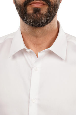 Cămașă Bărbați Albă Non-Iron – Bumbac Superfin
