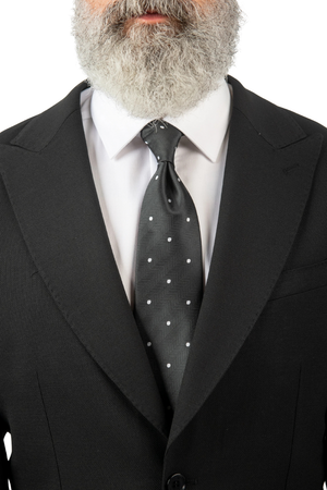 Costum Bărbați Negru Texturat din Țesătură Tehnică Elegantă