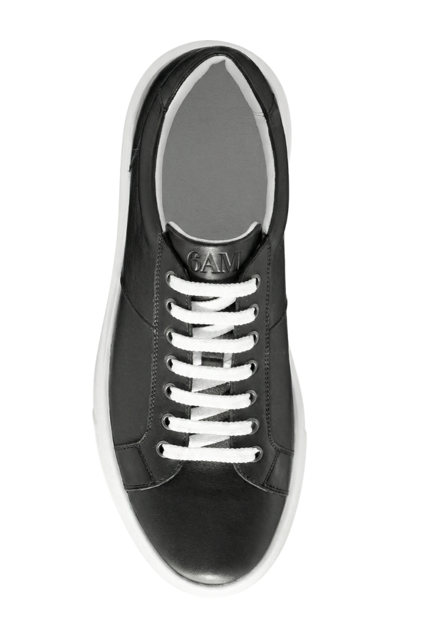 Pantofi Sport Bărbați Negru cu Talpă Albă 6AM 6897