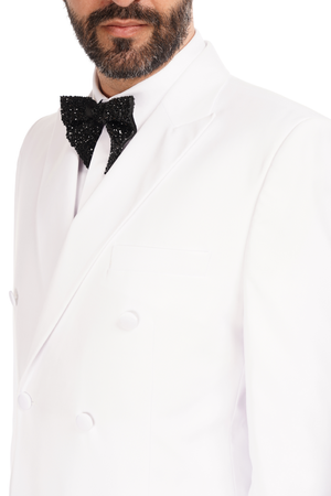 Smoking Alb la Două Rânduri de Nasturi 6AMA222