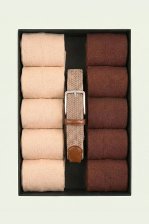 Cutie Cadou Bărbați Curea Elastică și Șosete 6AM5028