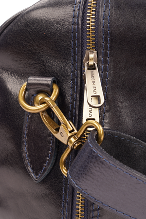 Geantă de Voiaj din Piele Naturală Bleumarin – Made in Italy