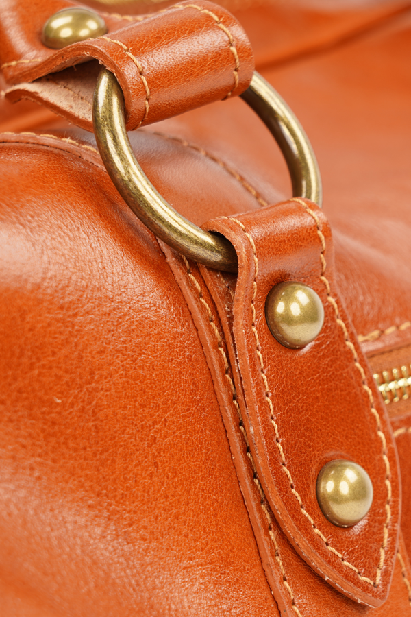 Geantă de Voiaj din Piele Naturală Maro – Made in Italy