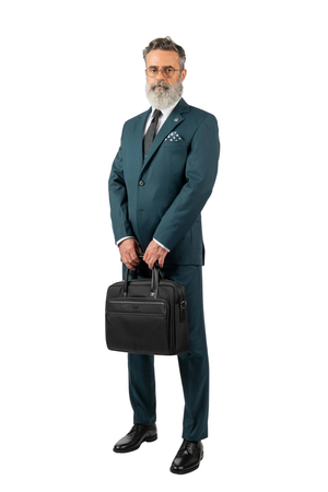 Costum Bărbați Turquoise din Lână în Trei Piese