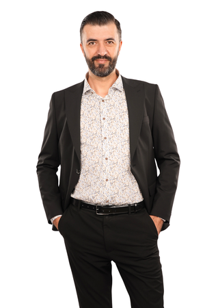 Cămașă Bărbați Albă cu Imprimeu Frunze – 95% Bumbac