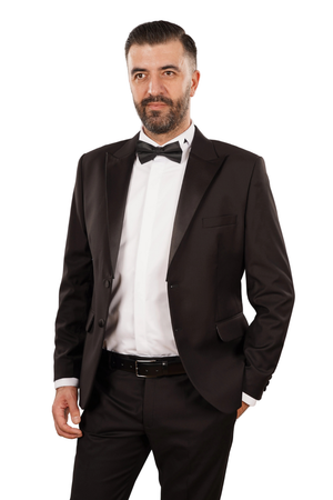 Cămașă Bărbați White Tie cu Guler Rândunică și Mansete pentru Butoni