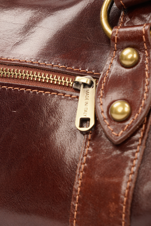 Geantă de Voiaj din Piele Naturală Maro Închis – Made in Italy