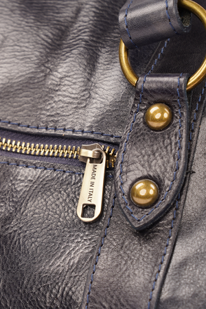 Geantă de Voiaj din Piele Naturală Bleumarin – Made in Italy