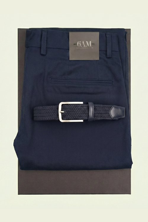 Cutie Cadou Bărbați Pantaloni Chinos și Curea Elastică 6AM5030