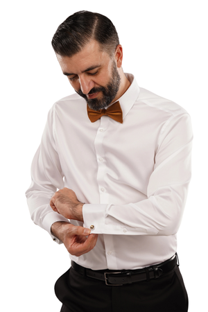 Cămașă Bărbați Albă Non-Iron – Bumbac Superfin