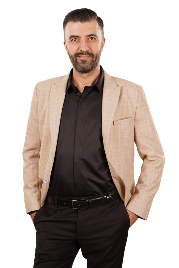 Cămașă Bărbați Neagră din Bumbac cu Nasturi Acoperiți