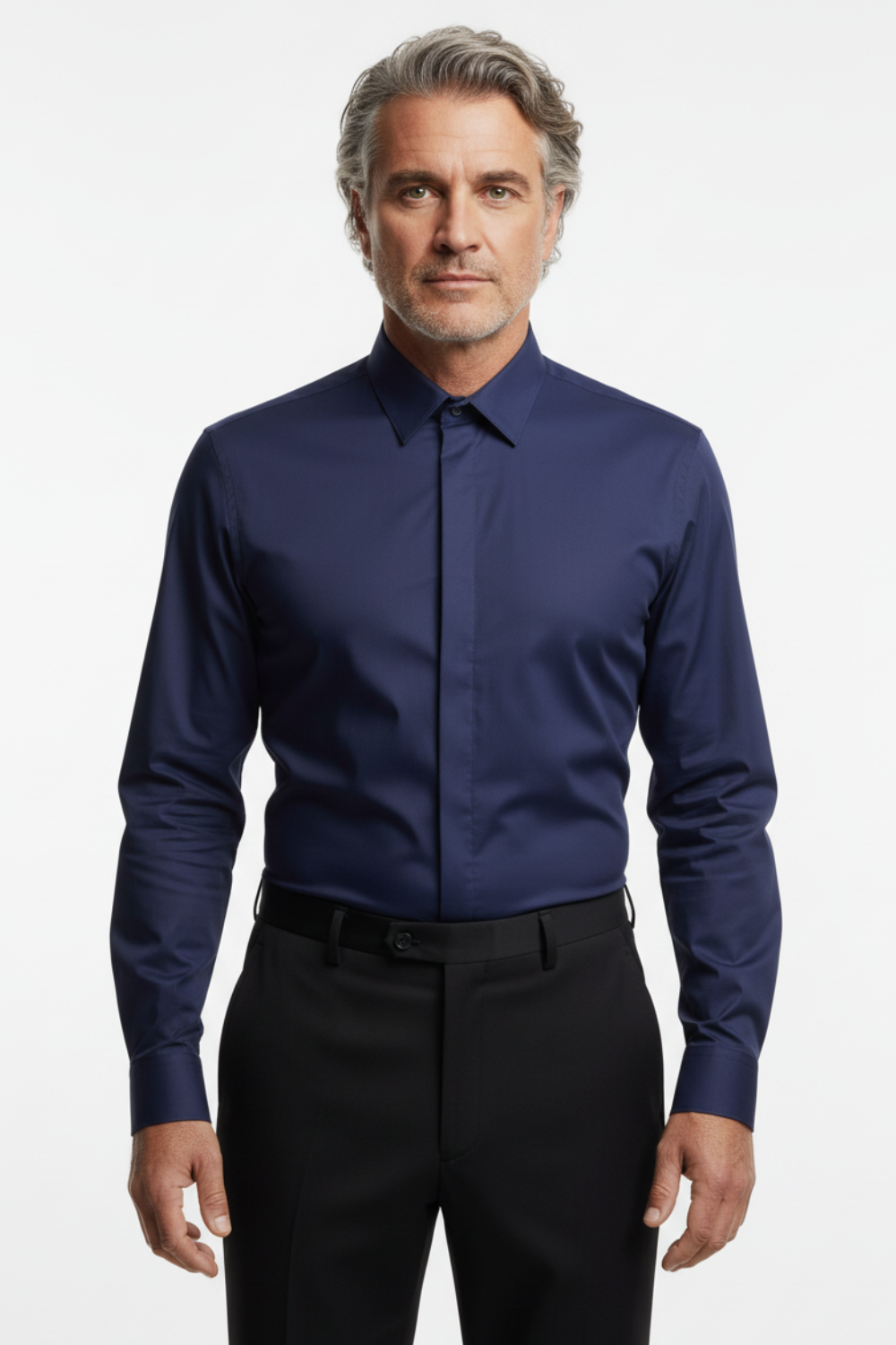 Cămașă Bărbați Bleumarin – 97% Bumbac