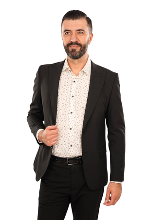 Cămașă Bărbați Albă cu Imprimeu Frunze – 95% Bumbac