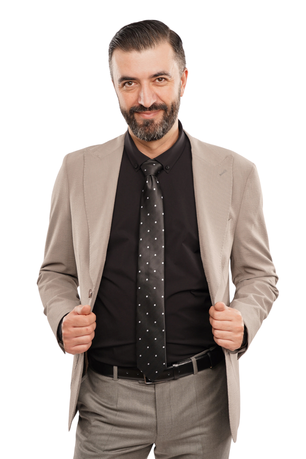 Cămașă Bărbați Neagră – Bumbac Elastic