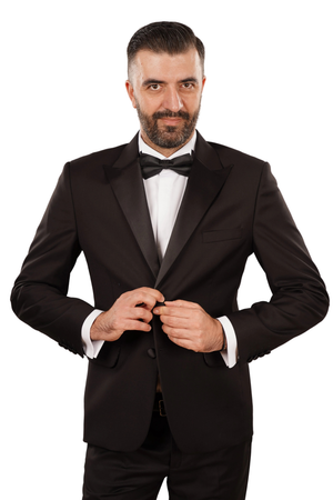 Cămașă Bărbați White Tie cu Guler Rândunică și Mansete pentru Butoni