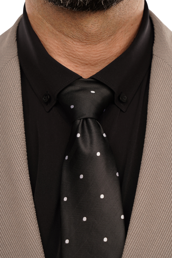 Cămașă Bărbați Neagră – Bumbac Elastic