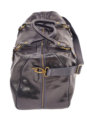 Geantă de Voiaj din Piele Naturală Bleumarin – Made in Italy