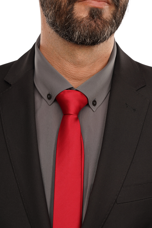 Cămașă Bărbați Gri – Bumbac Elastic