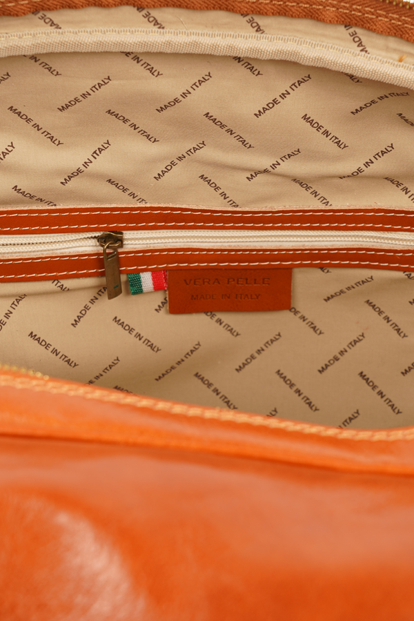 Geantă de Voiaj din Piele Naturală Maro – Made in Italy