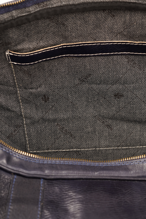 Geantă de Voiaj din Piele Naturală Bleumarin – Made in Italy