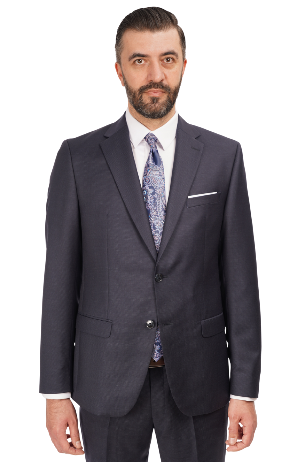 Costum Bărbați Bleumarin Premium din Lână