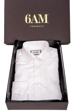 Cămașă Bărbați Albă Non-Iron – Bumbac Superfin