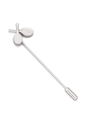 Ac de rever argintiu cu rachete de tenis stilizate