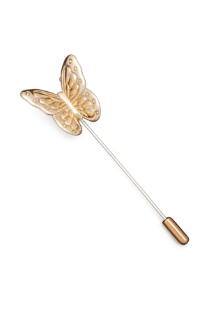 Ac de rever auriu cu fluture elegant