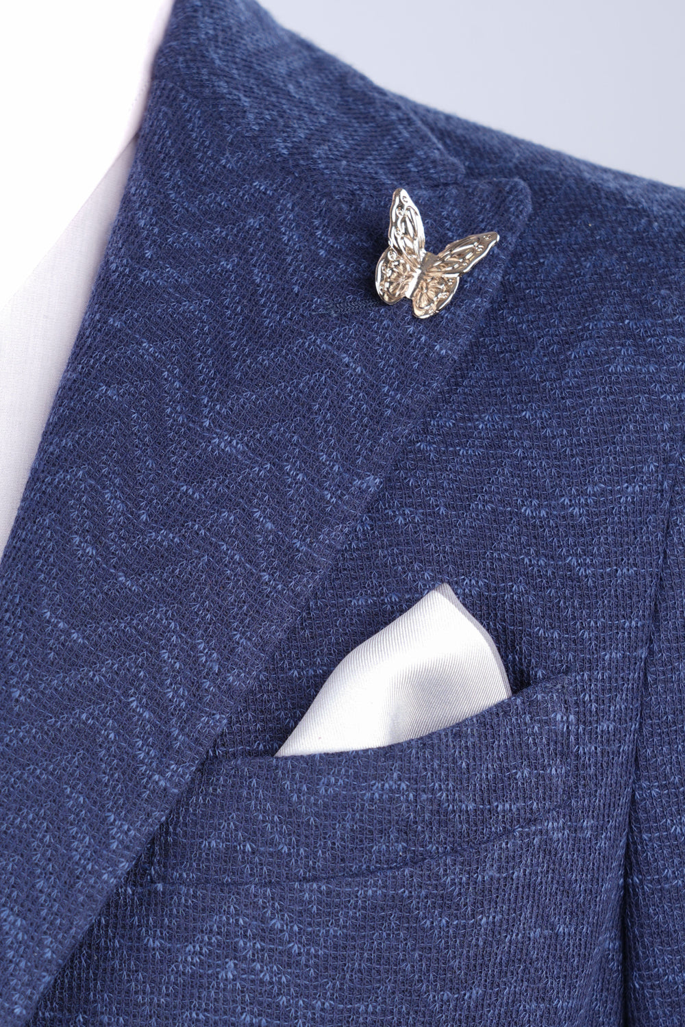 Ac de rever auriu cu fluture elegant