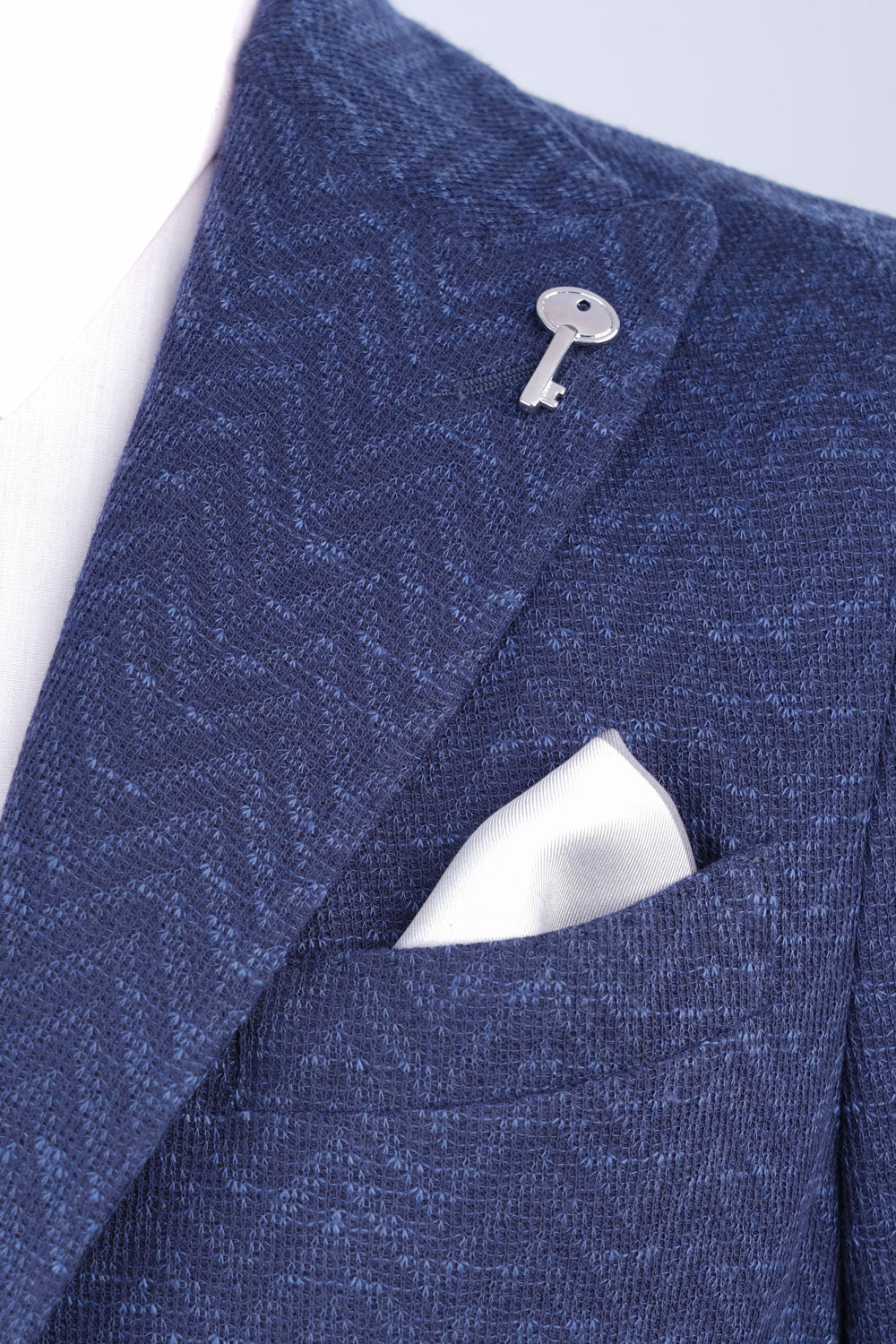 Ac de rever argintiu cu pandantiv cheie