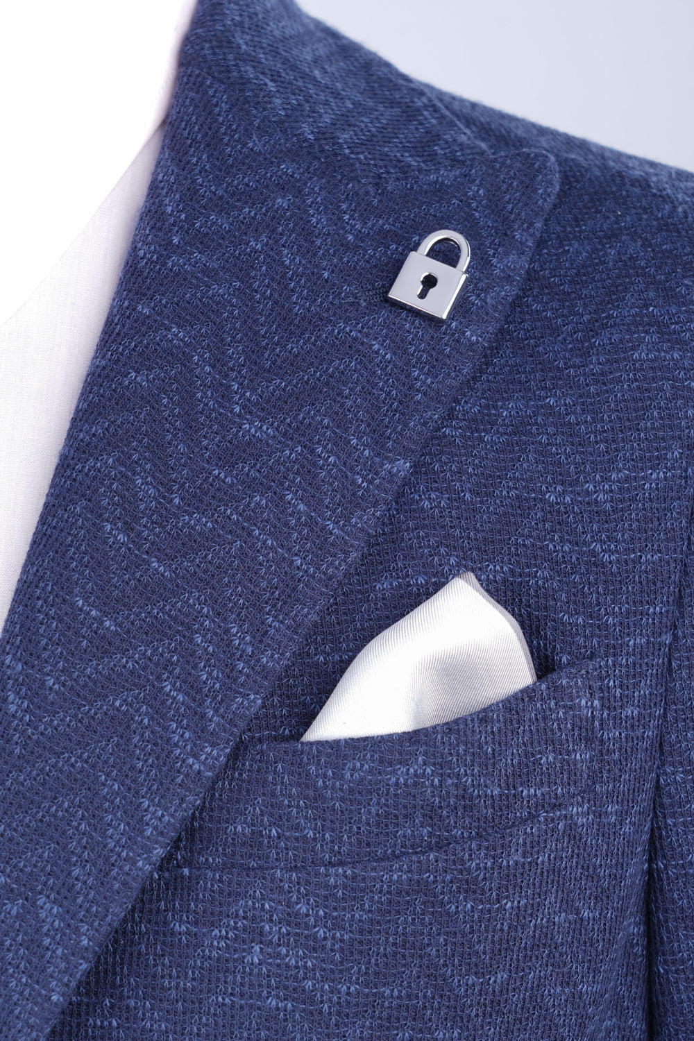 Ac de rever argintiu cu pandantiv lacăt